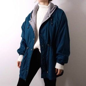 Retro Windbreaker | Teal Womens Ski Jacket